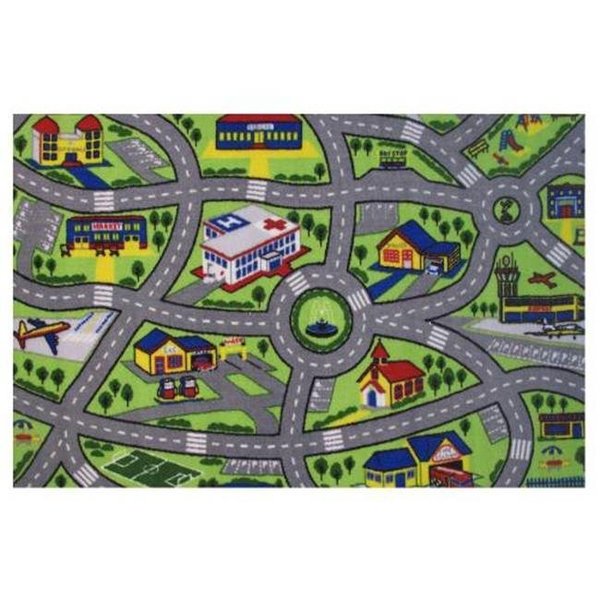 La Rug, Fun Rugs LA Rug; Fun Rugs FT-171 3958 Fun Time-New Driving Fun Rug FT-171 3958